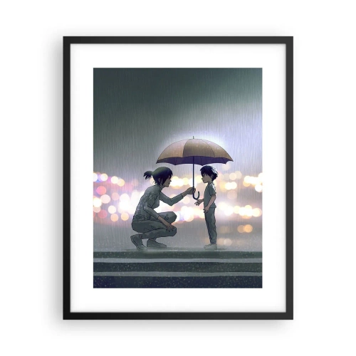 Plakat i sort ramme - Og alt er godt nu - 40x50 cm