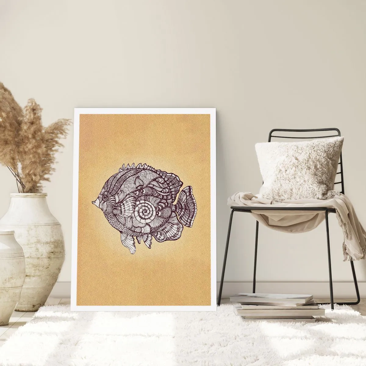 Plakat - Fra et hav af ornamenter - 50x70 cm