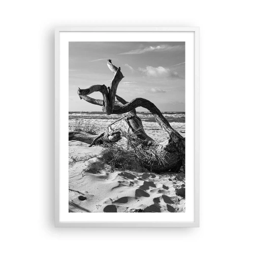 Plakat i hvid ramme - Havets skulptur - 50x70 cm