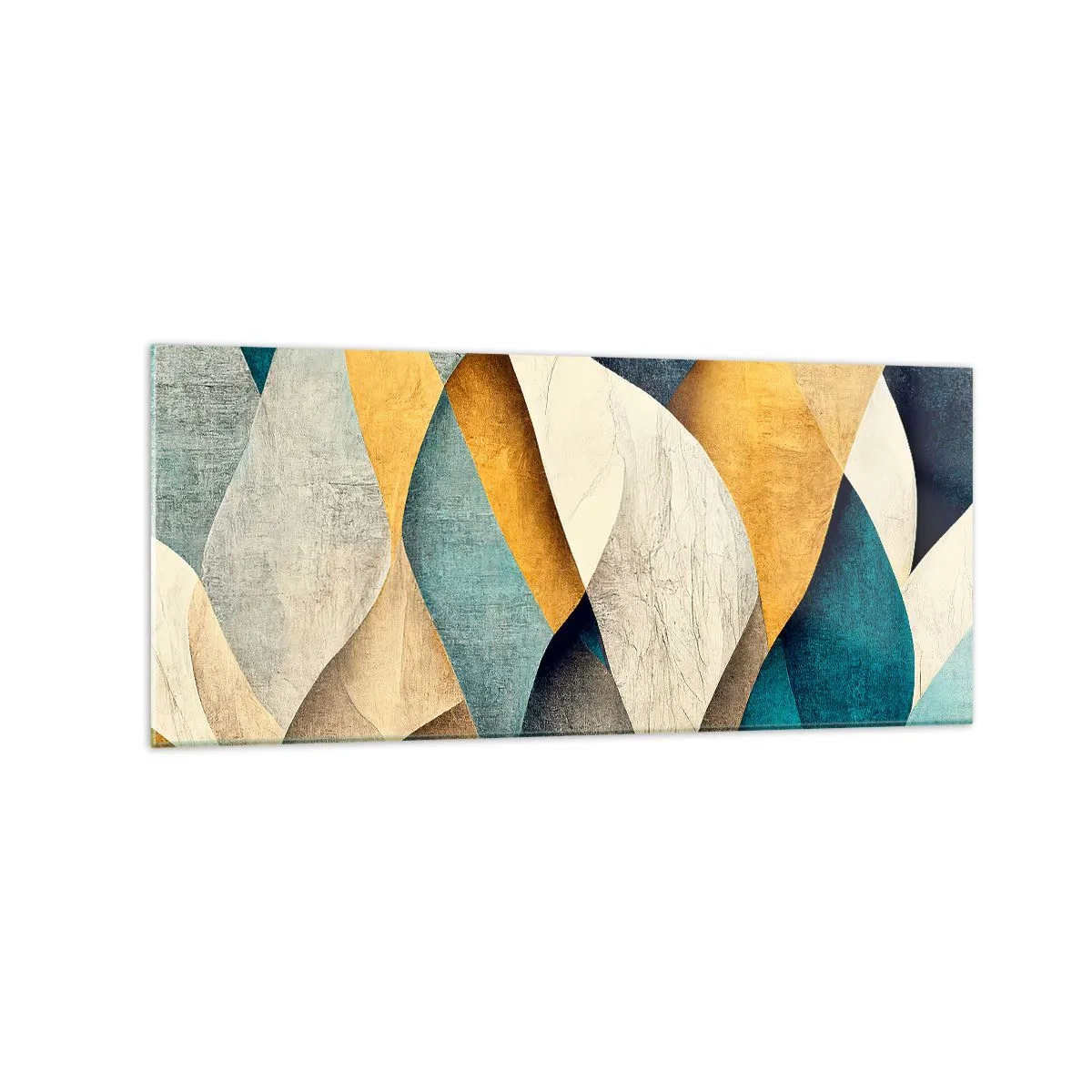 Billede på glas - Rytme og bølger - 120x50 cm