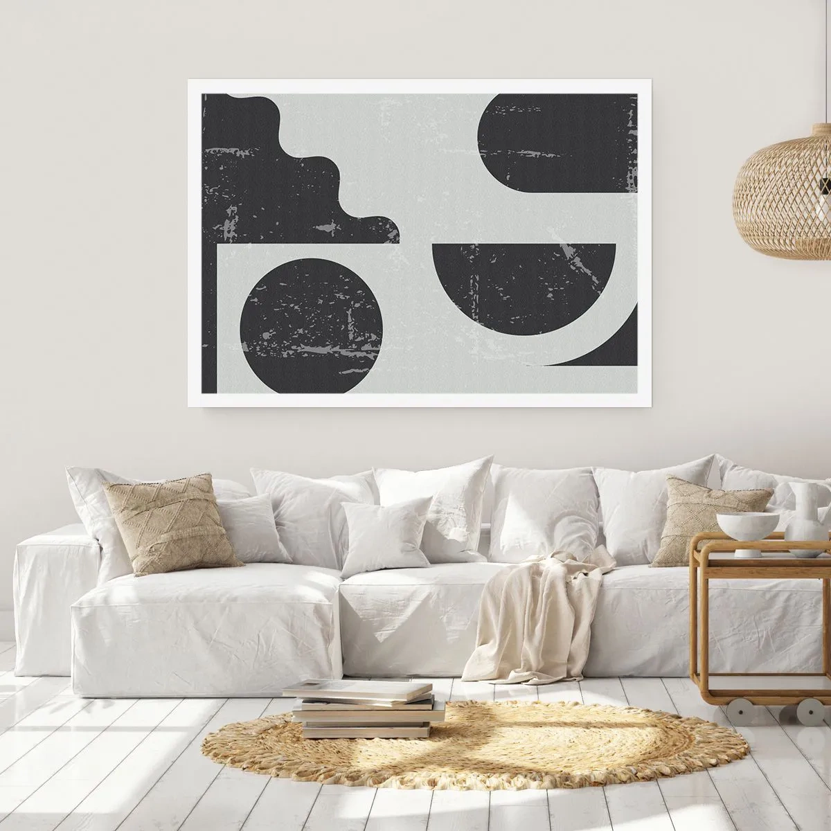 Plakat - Komposition over og under - 50x40 cm