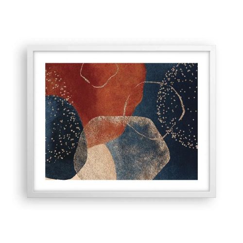 Plakat i hvid ramme - Lethed i tilværelsen - 50x40 cm