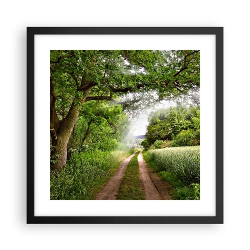 Plakat i sort ramme - Et in Arcadia ego - 40x40 cm