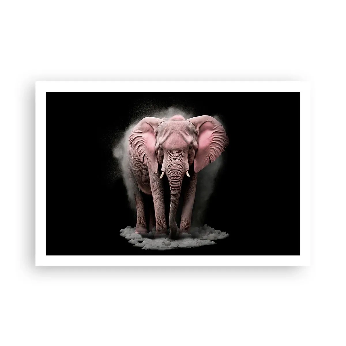 Plakat - Tænk ikke på en lyserød elefant! - 91x61 cm