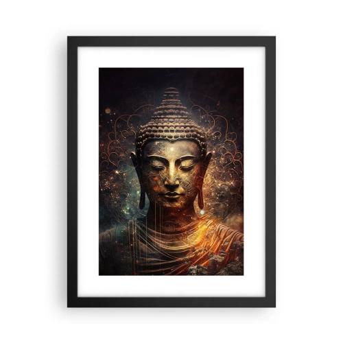 Plakat i sort ramme - Åndelig balance - 30x40 cm