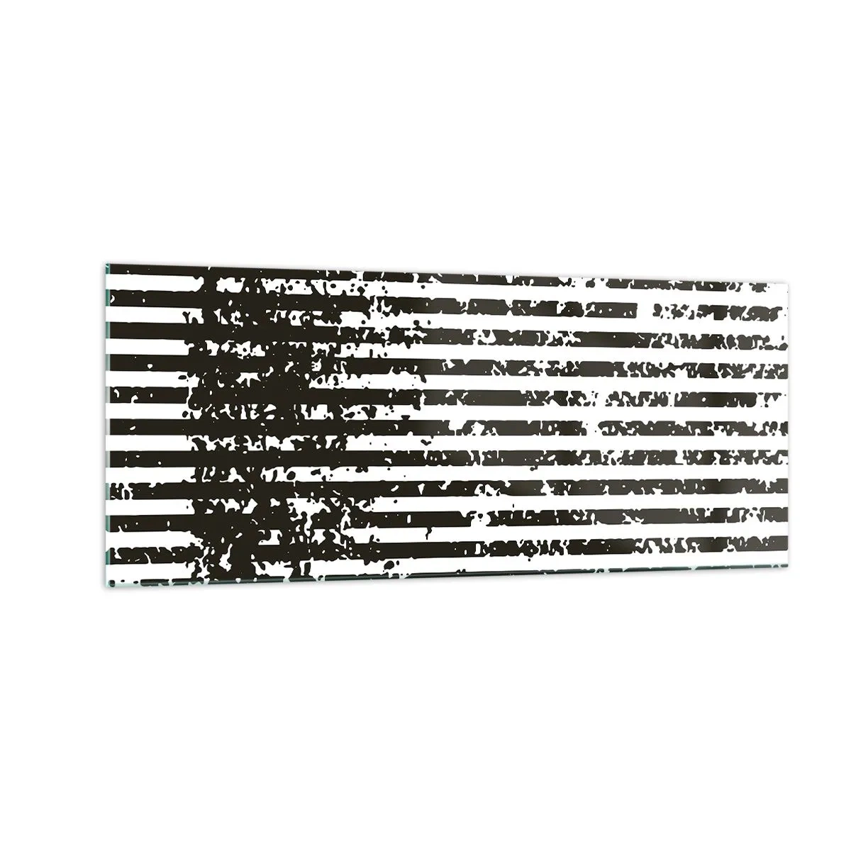 Billede på glas - Rytme og støj - 100x40 cm