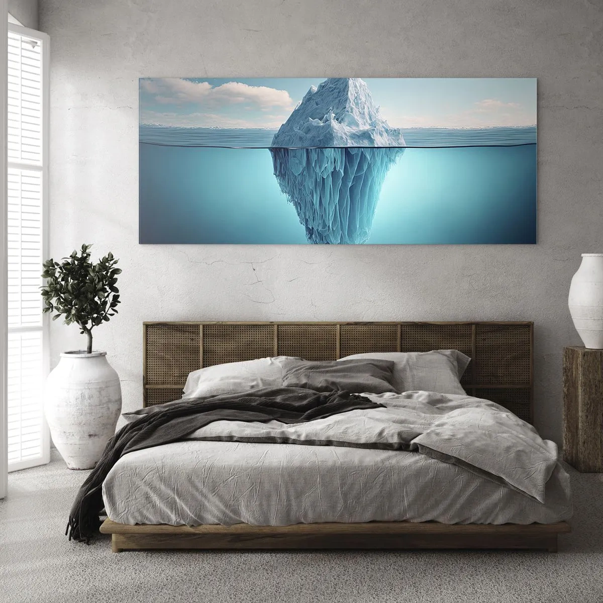 Billede på glas - Dronning af is - 100x40 cm