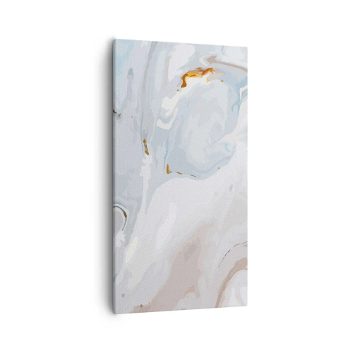 Lærredstryk - Billede på lærred - Hvid opløftet - 55x100 cm