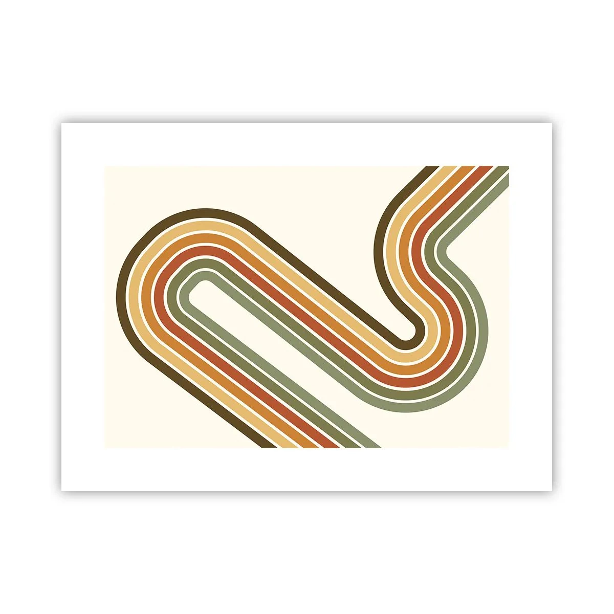 Plakat - Zigzag til destinationen - 40x30 cm