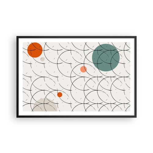 Plakat i sort ramme - I popkunstens ånd - 91x61 cm