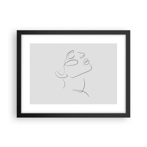 Plakat i sort ramme - En drømmes slyngninger - 40x30 cm