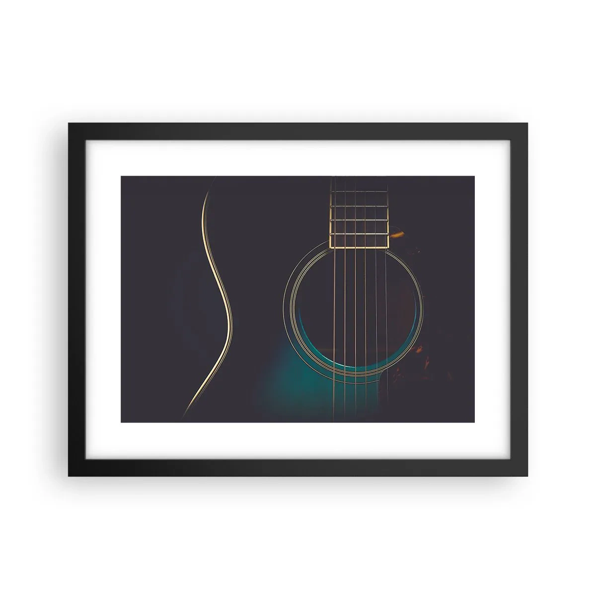 Plakat i sort ramme - Et øjeblik før det lyder - 40x30 cm