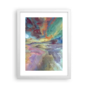 Plakat i hvid ramme - To himle - 30x40 cm
