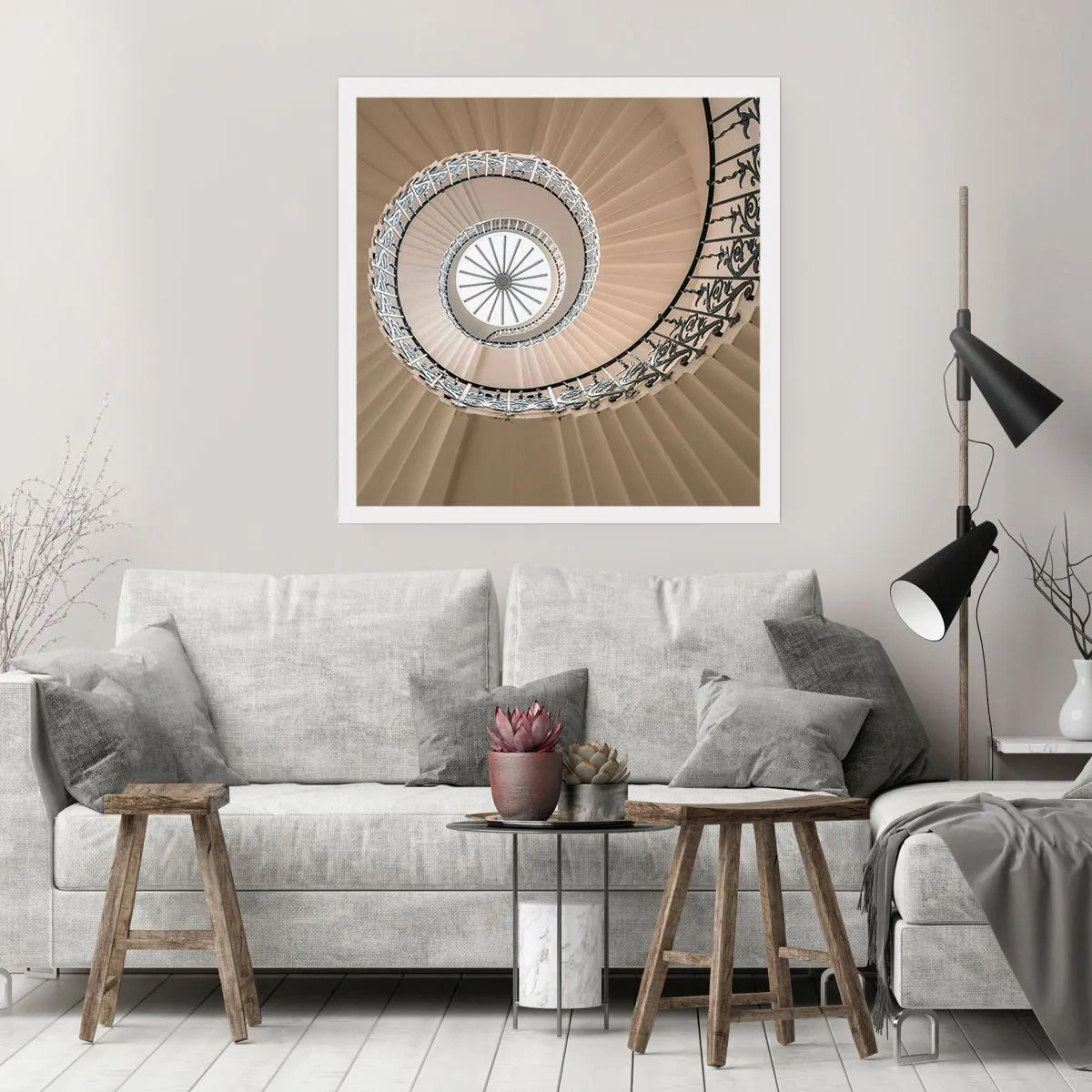 Plakat - I midten af en skal - 60x60 cm