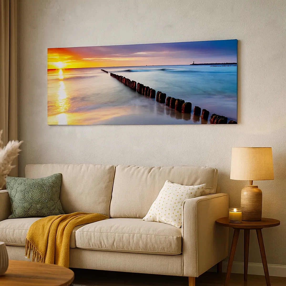 Lærredstryk - Billede på lærred - Lyt til stilheden - 30x30 cm