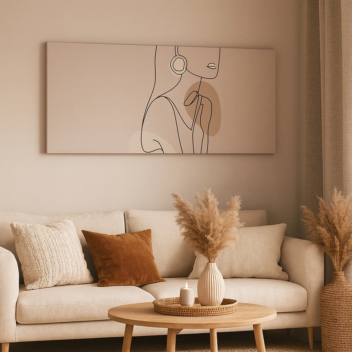 Lærredstryk - Billede på lærred - Et ikon for pigelivet - 30x30 cm