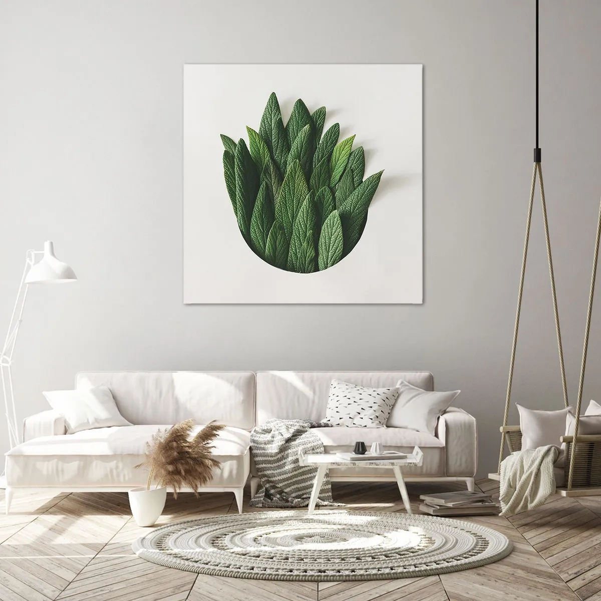 Lærredstryk - Billede på lærred - Uhæmmet nysgerrighed - 50x50 cm