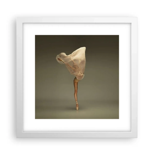 Plakat i hvid ramme - Den er ved at flyve - 30x30 cm