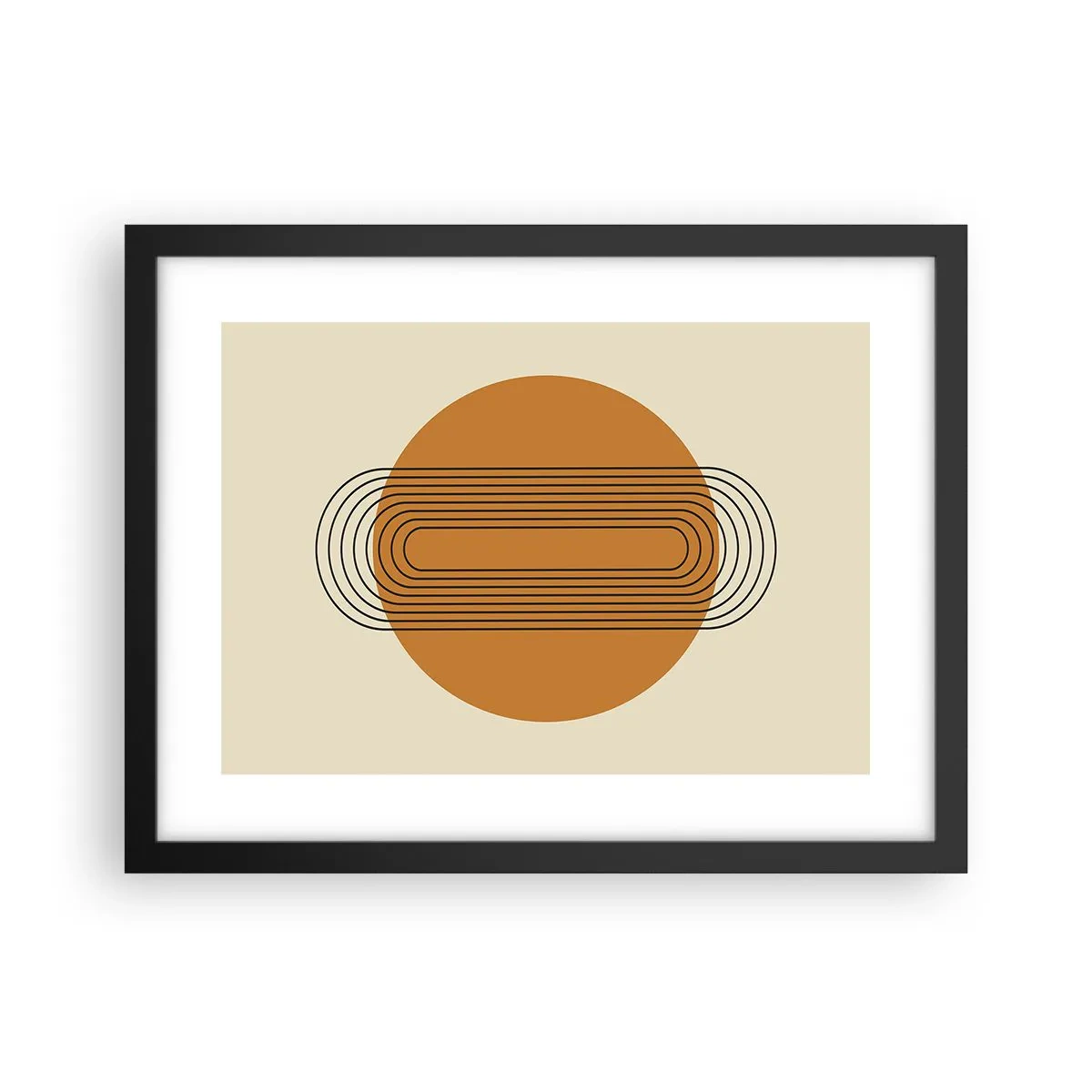 Plakat i sort ramme - Den perfekte plan - 40x30 cm