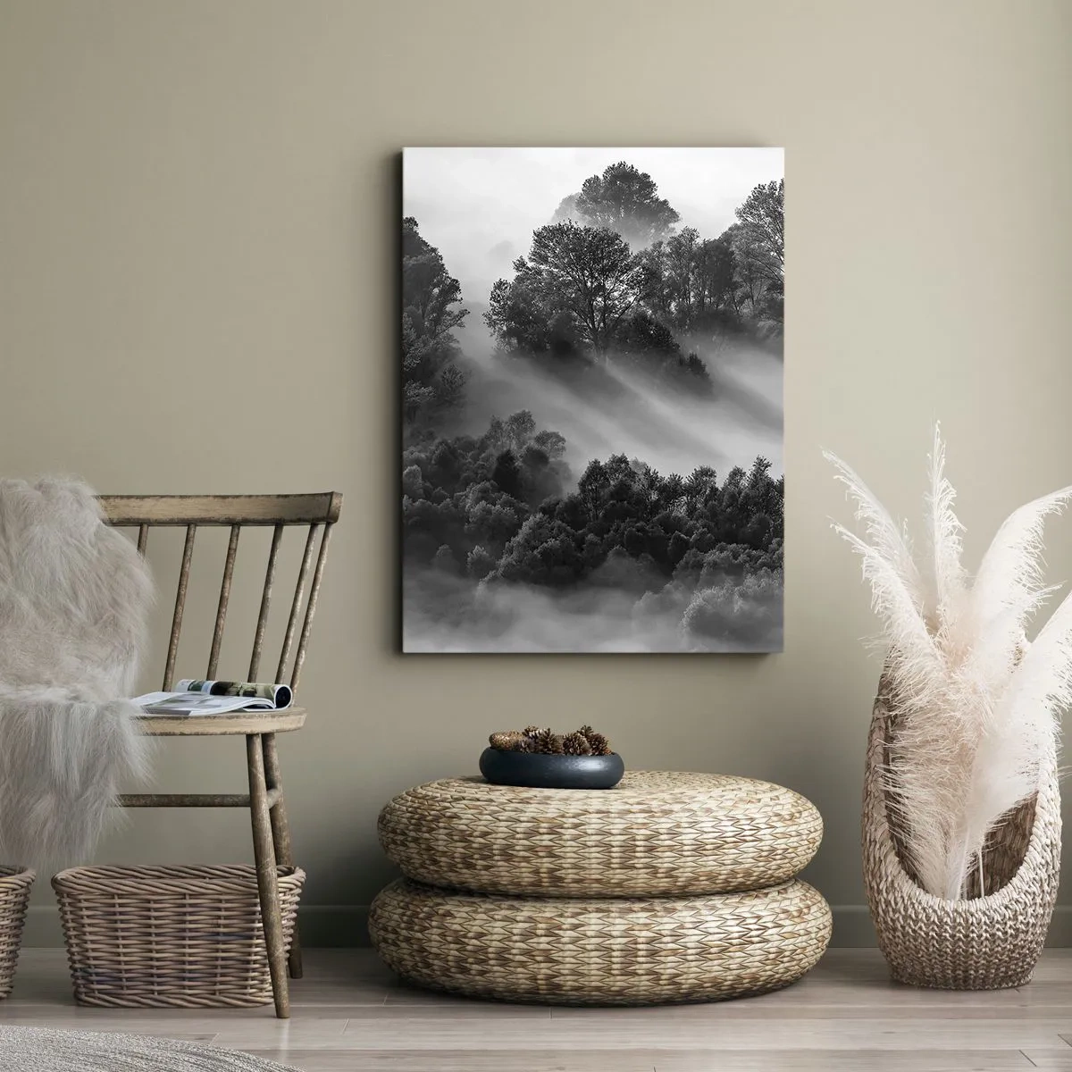 Lærredstryk - Billede på lærred - At vågne fra søvnen - 50x70 cm