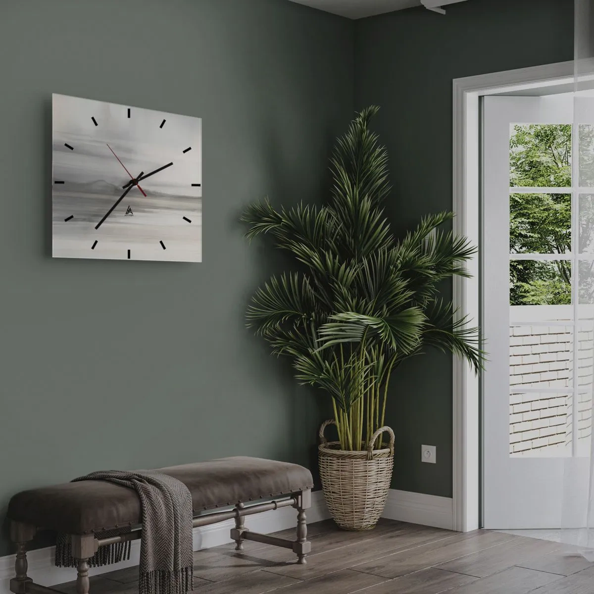 Vægur, Uret - En tankevækkende afstand - 30x30 cm