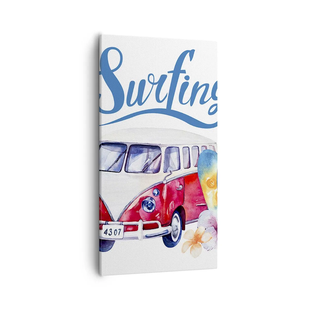 Lærredstryk - Billede på lærred - Agurk - en klassiker for surferen - 55x100 cm