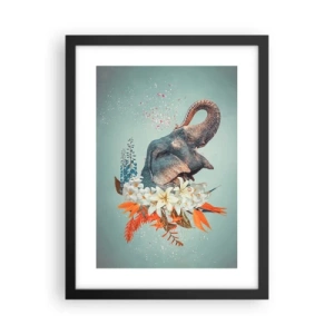 Plakat i sort ramme - Brøl af glæde - 30x40 cm