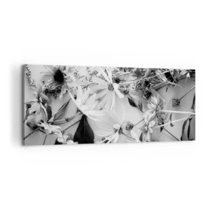 Lærredstryk - Billede på lærred - Blomster uden buket - 100x40 cm