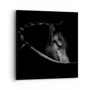 Lærredstryk - Billede på lærred - Sort prins - 40x40 cm