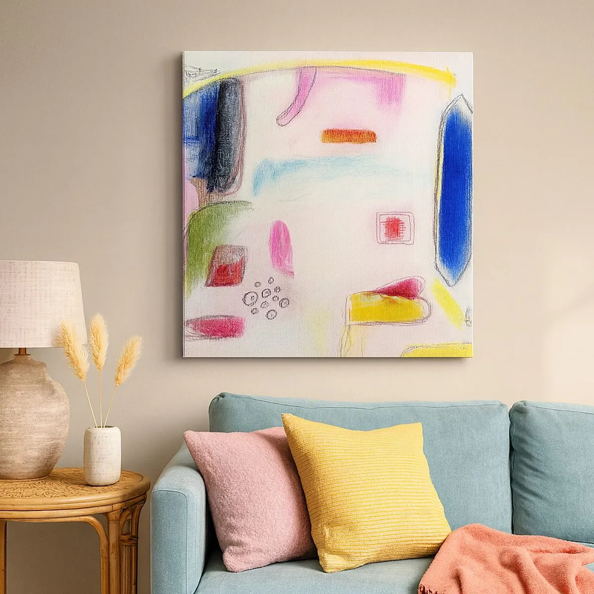 Lærredstryk - Billede på lærred - Mere konveks end konkav eller flad - 30x30 cm