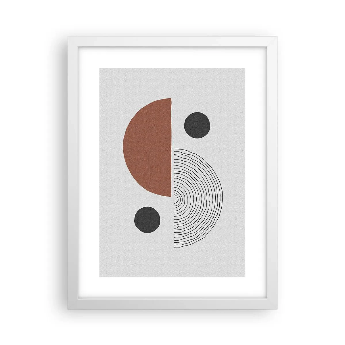 Plakat i hvid ramme - Perfektion af hjulet - 30x40 cm