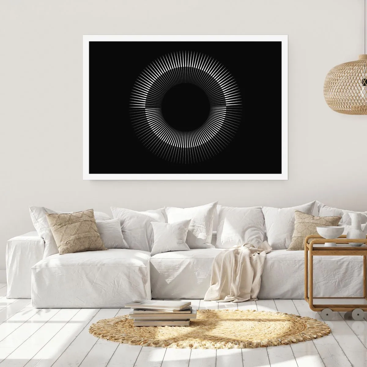 Plakat - Sort sol - 100x70 cm