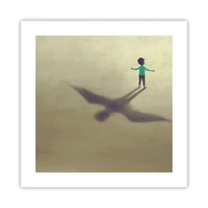 Plakat - Fremtidens helt - 40x40 cm