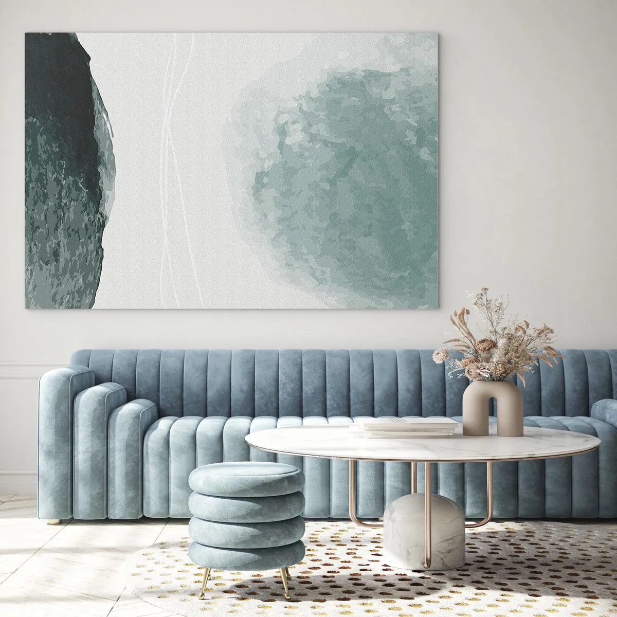 Billede på glas - Et møde med tåge - 100x70 cm