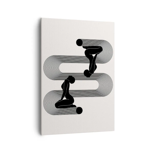 Lærredstryk - Billede på lærred - Sensuel symmetri - 50x70 cm