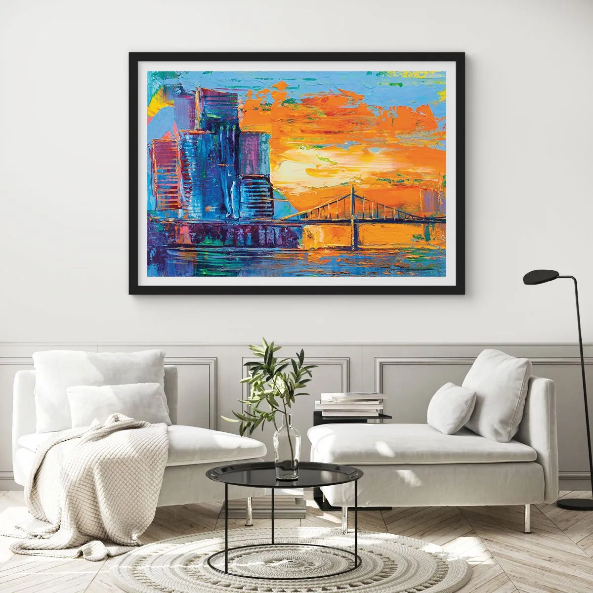 Plakat i sort ramme - Kultur og natur - 70x50 cm