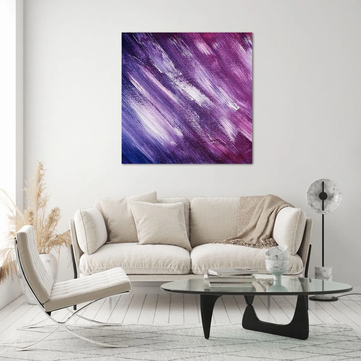 Billede på glas - Når den solrige vind blæser - 70x70 cm