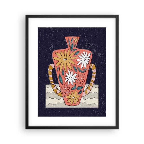 Plakat i sort ramme - Malet kande - 40x50 cm