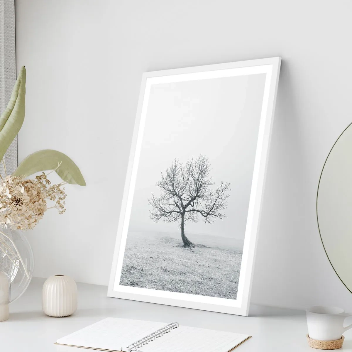Plakat i hvid ramme - Mod intetheden - 40x50 cm