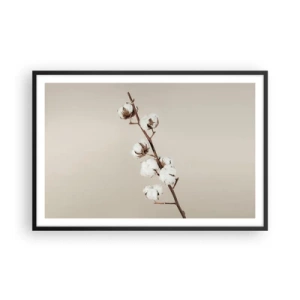 Plakat i sort ramme - Ved kilden til blødhed - 91x61 cm