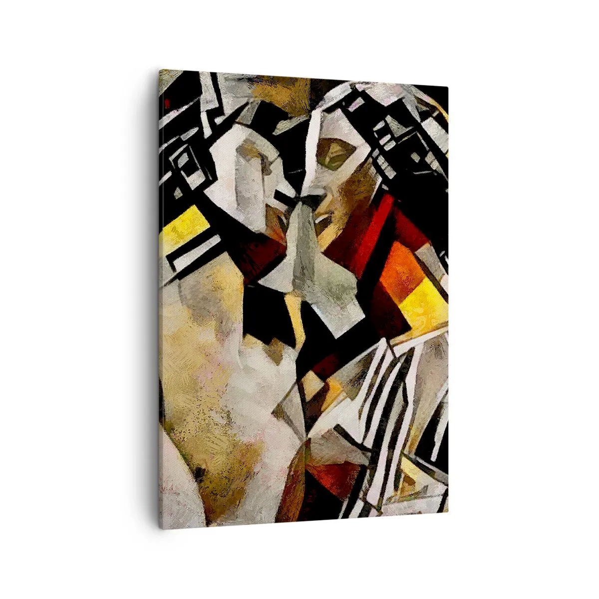 Lærredstryk - Billede på lærred - Statuesk kys - 50x70 cm