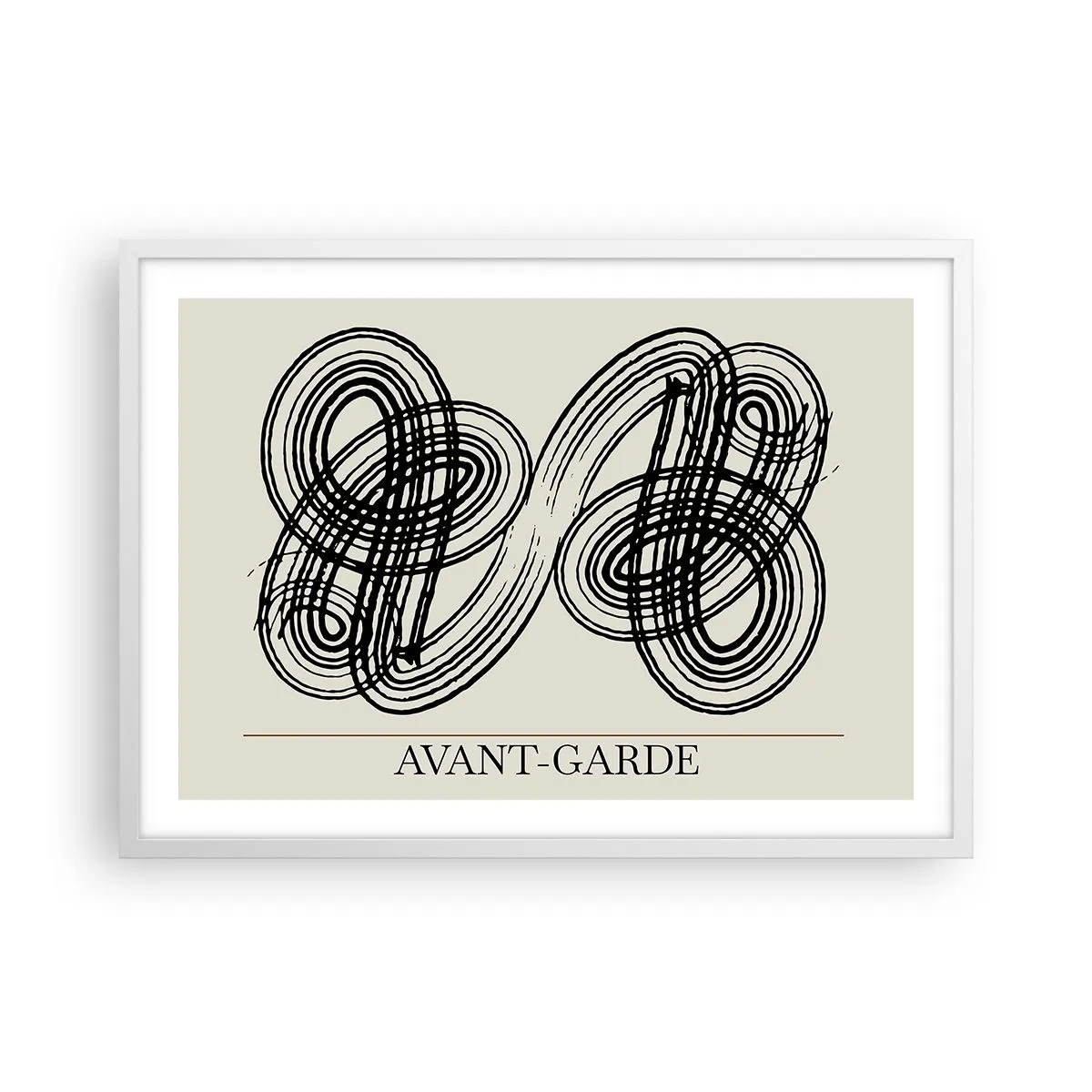 Plakat i hvid ramme - Det kom ud spontant - 70x50 cm