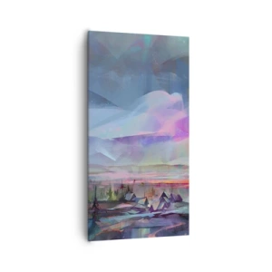 Lærredstryk - Billede på lærred - Under en venlig himmel - 65x120 cm