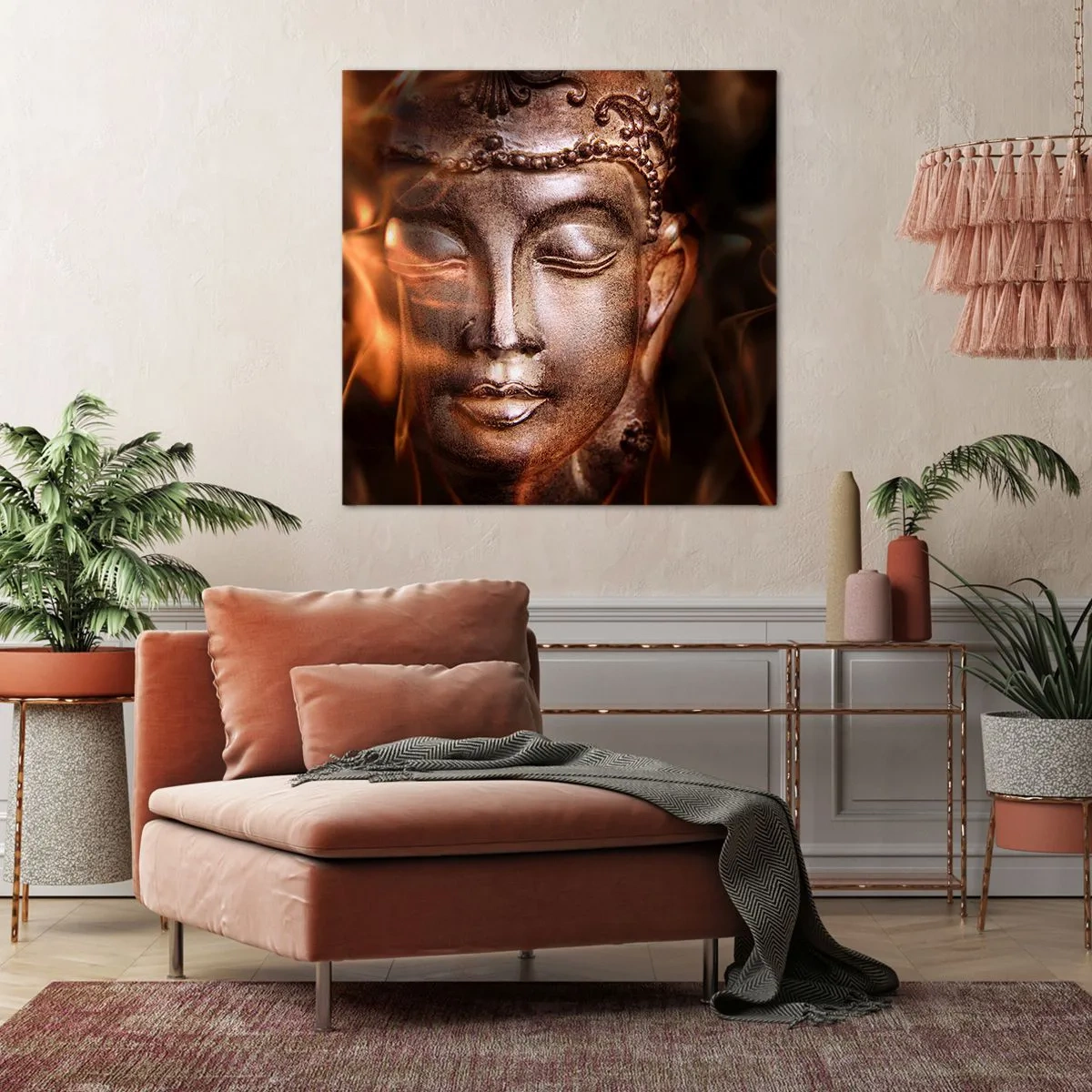 Lærredstryk - Billede på lærred - Den eksisterer kun her og nu - 60x60 cm