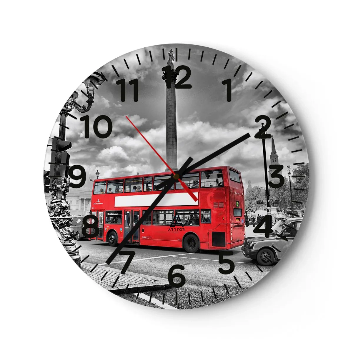 Vægur, Uret - Byens sande livsnerve - 30x30 cm