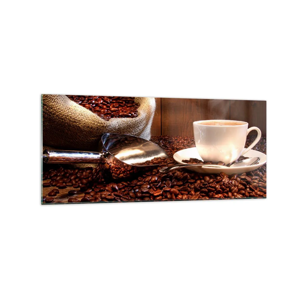 Billede på glas - Kan du lugte det? - 120x50 cm