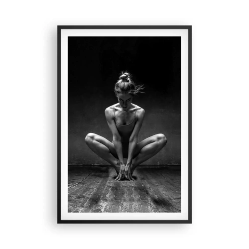Plakat i sort ramme - Fokuseret danseenergi - 61x91 cm