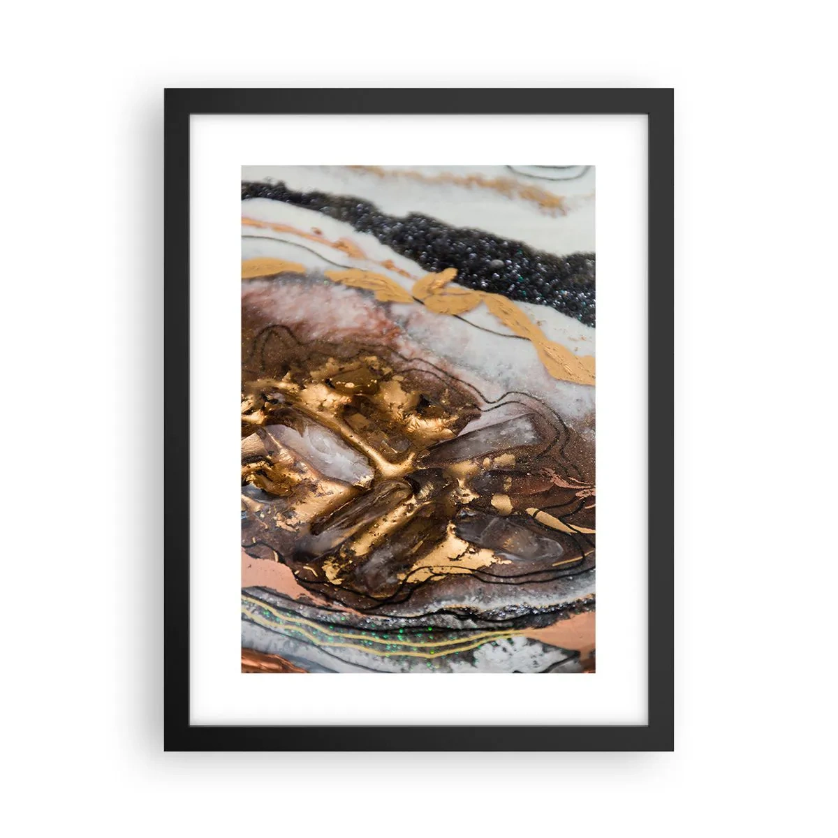 Plakat i sort ramme - Jord element - 30x40 cm