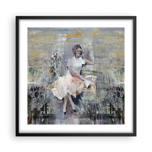 Plakat i sort ramme - Klassisk og moderne - 50x50 cm