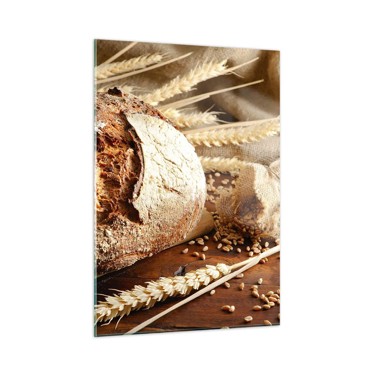 Billede på glas - Appetitlig, velduftende, sprød - 50x70 cm